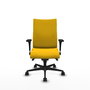 Piqueras Y Crespo Silla Albacete confidente, Jaune, Mécanisme Synchro, Bras 1D