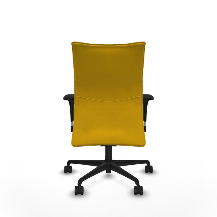 Piqueras Y Crespo Silla Albacete confidente, Jaune, Mécanisme Synchro, Bras 1D