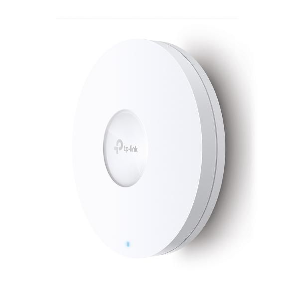 Omada - Point d'accès WiFi 6 plafonnier AX5400 (4804 Mbps 5GHz + 574 Mbps 2.4GHz), 1 port Ethernet 2.5 Gigabit, PoE+ 802.3at, gestion cloud