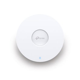 Omada - Point d'accès WiFi 6 plafonnier AX5400 (4804 Mbps 5GHz + 574 Mbps 2.4GHz), 1 port Ethernet 2.5 Gigabit, PoE+ 802.3at, gestion cloud