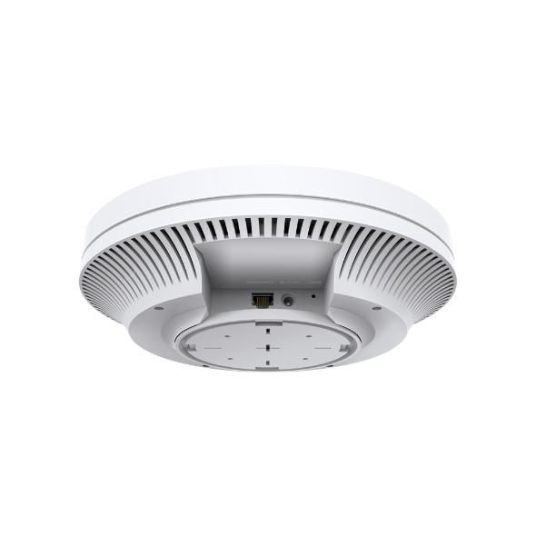 Omada - Point d'accès WiFi 6 plafonnier AX5400 (4804 Mbps 5GHz + 574 Mbps 2.4GHz), 1 port Ethernet 2.5 Gigabit, PoE+ 802.3at, gestion cloud