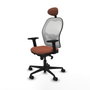 Piqueras y Crespo Chaise de Bureau Jorquera 2D036N1 Blanc Marron