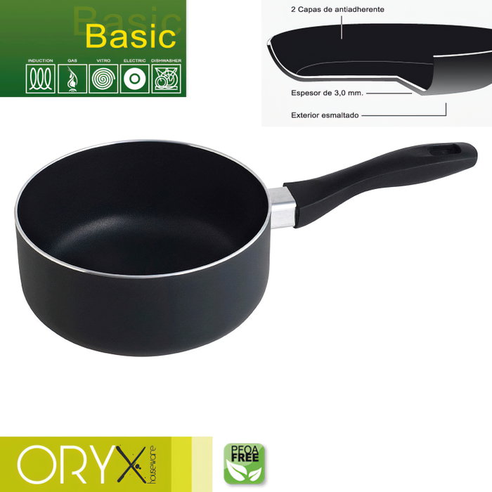 ORYX Casserole aluminium anti-adhésive Basic 18cm ORYX Casserole aluminium anti-adhésive Basic 18cm