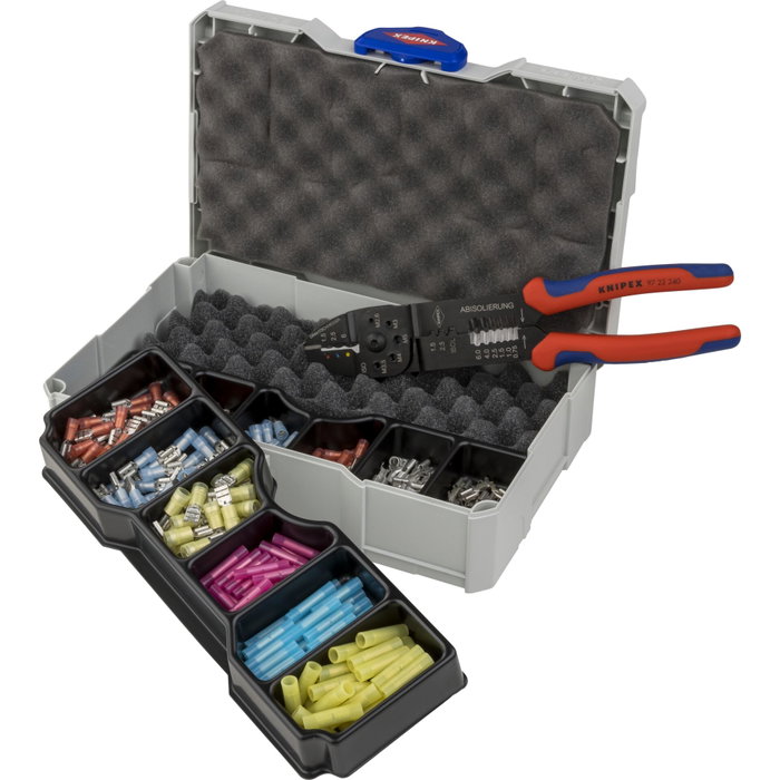 Knipex Assortiment de sertissage pour connecteurs de câbles avec pince Knipex Assortiment de sertissage pour connecteurs de câbles avec pince