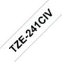 Brother TZe-241CIV Ruban laminé 18 mm, Pack de 20 unités