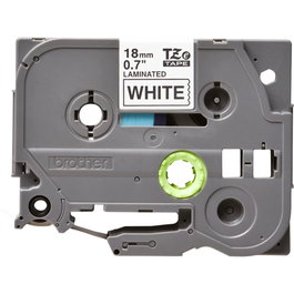 Brother TZE241CIV Carte Laminée TZe-241 18 mm Noir sur Blanc (Lot de 20) - Ruban pour Étiqueteuse Brother P-touch Résistant à l'Eau et aux UV