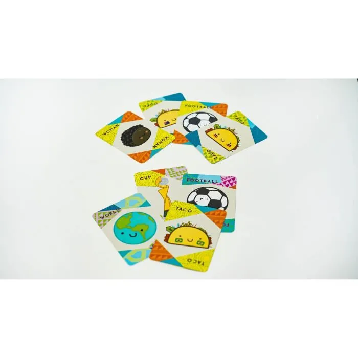 Blue Orange Taco Football Women's World Cup - Jeu de société d'ambiance - Rapidité et observation - Dès 8 ans - 64 cartes