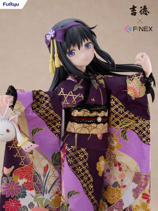 Puella Magi Madoka Magica F:NEX statuette PVC 1/4 Rebellion Homura Akemi Japanese Doll 45 cm