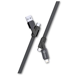 Qcharx international Porto Câble multicabête USB-A et USB-C