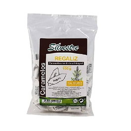 SILVESTRE Caramels au réglisse avec sucre de canne intégral 150 g