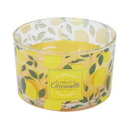 Home Deco Factory Bougie Citronnelle 3 mèches