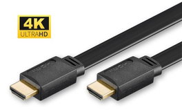 MicroConnect Câble HDMI 1.4 PLAT, 1m, Noir
