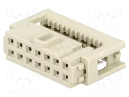 HARTING Connecteur IDC femelle 14 broches droit 2,54mm