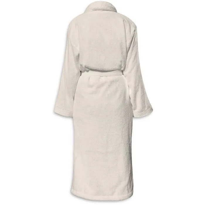 Le Temps D'Un Bain Peignoir Unisexe en Coton Ecru Taille S Le Temps D'Un Bain Peignoir Unisexe en Coton Ecru Taille S
