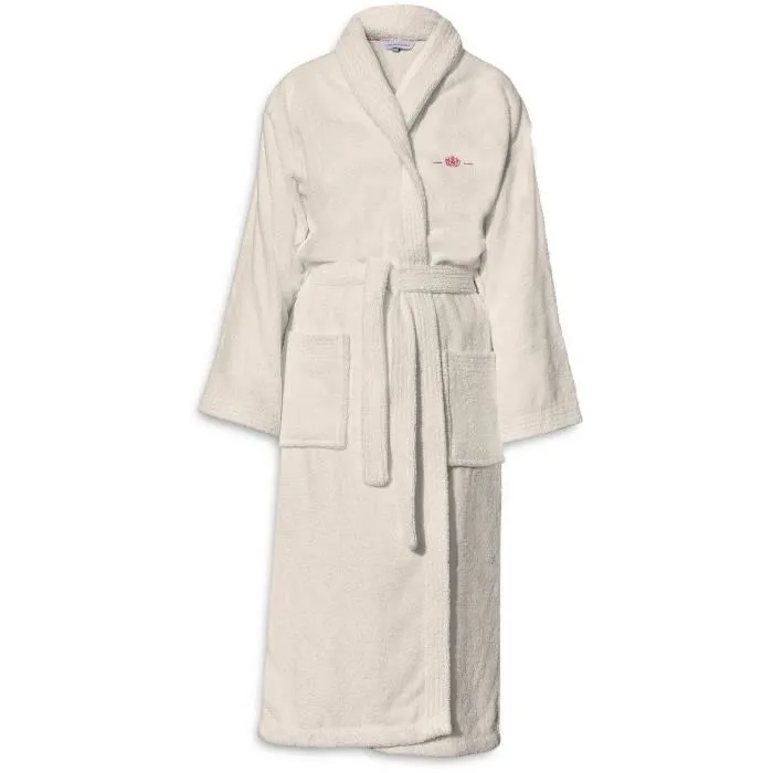 Le Temps D'Un Bain Peignoir Unisexe en Coton Ecru Taille S Le Temps D'Un Bain Peignoir Unisexe en Coton Ecru Taille S