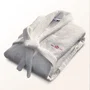 Le Temps D'Un Bain Peignoir Unisexe en Coton Ecru Taille S