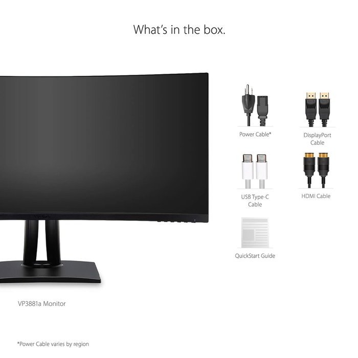 Écran ViewSonic VP3881A 38"