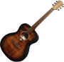 LAG Guitare Acoustique Auditorium Tramontane 70 - Black & Brown