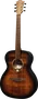LAG Guitare Acoustique Auditorium Tramontane 70 - Black & Brown