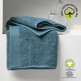 Today Serviette de bain Organic, certifiée GOTS et oeko-Tex, 100% coton bio 450 GSM, 50 x 90 cm, haute absorption, lavable en machine