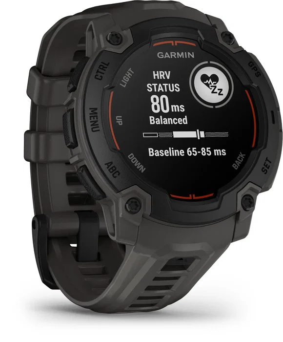 Garmin Instinct E - Montre Connectée GPS 45 mm - Noir et Gris Charbon
