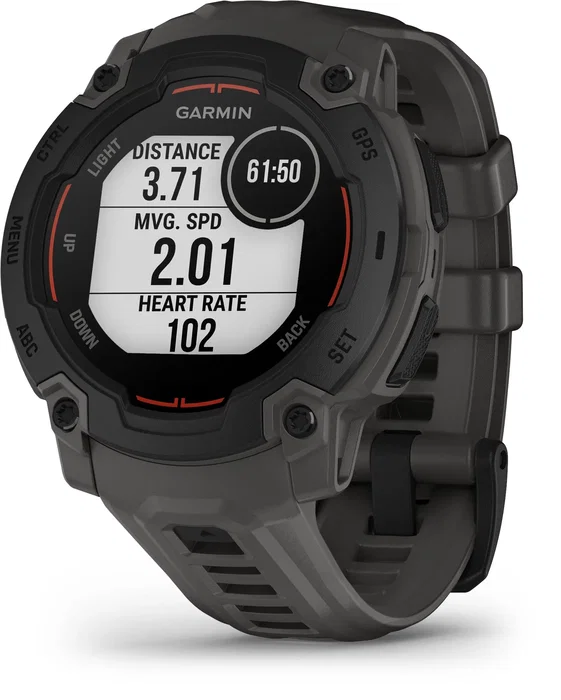 Garmin Instinct E - Montre Connectée GPS 45 mm - Noir et Gris Charbon