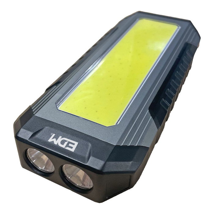 Edm Lampe torche LED aluminium rechargeable 10W avec fonction power bank USB-C IP44