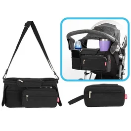 Nuby Organisateur de poussette Deluxe - Nuby - Pochette amovible - Noir - Porte-gobelets isothermes