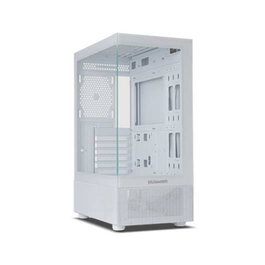 NOX NXHUMMERVSNWH Hummer Vision Boîtier Gaming Mid-Tower ATX Noir Double Vitre Trempée, jusqu'à 300mm GPU, 240mm Watercooling