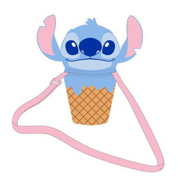 Stitch Sac pour enfant à motif Stitch - Bleu - Dimensions : 8.0 x 18.0 x 8.0 cm - À partir de 3 ans