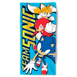SEGA Toillon en coton 100% Sonic The Hedgehog - 70 x 140 cm - 290 g/m²