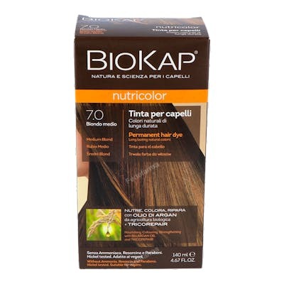 BIOKAP TINTE Coloration permanente blond moyen 7.0 BIOKAP TINTE Coloration permanente blond moyen 7.0