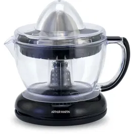 Arthur Martin AMPA07 Presse-agrumes électrique 40W - Réservoir 0,7L transparent gradué avec 2 cônes et bec verseur - Design compact et lave-vaisselle
