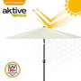 Color Baby Aktive Parasol de terrasse 270 cm avec cheminée et mât en aluminium - 3 ans et plus, polyester 160 g/m²