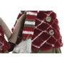 Décorations de Noël Home ESPRIT Marron Rouge Vert Renne 23 x 16 x 41 cm (2 Unités)