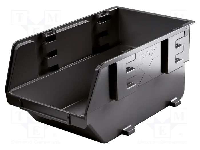 Simple Cuvette KISTENBERG Conteneur cuvette EXE BOX BINEER noir 198x118x94mm - Bixoto.com
