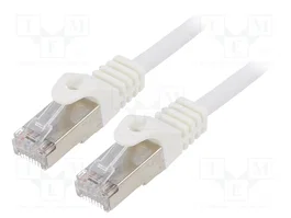 GEMBIRD Cordon de raccordement Cat 6 F/UTP 0,5 m blanc