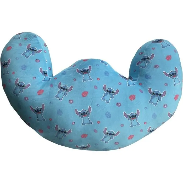 Disney Stitch - Coussin décoratif 3D en microfibre velours avec rembourrage doux, forme du personnage, 40 cm, pour chambre et salon