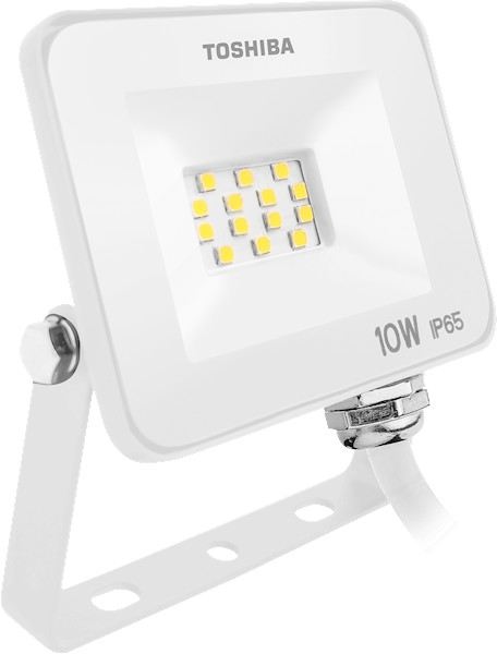 TOSHIBA Projecteur LED 10W 6500K IP65 - blanc