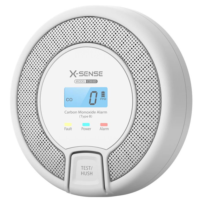 X-Sense Détecteur de monoxyde de carbone CO03D Blanc, gris
