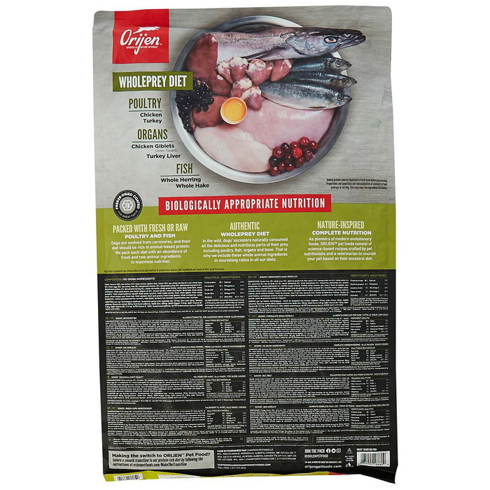 Nourriture Orijen Senior Poulet Dinde Poisson 6 Kg Nourriture Orijen Senior Poulet Dinde Poisson 6 Kg