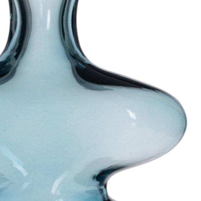 BigBuy Home Vase Bleu Verre 18 x 7,5 x 21,5 cm BigBuy Home Vase Bleu Verre 18 x 7,5 x 21,5 cm