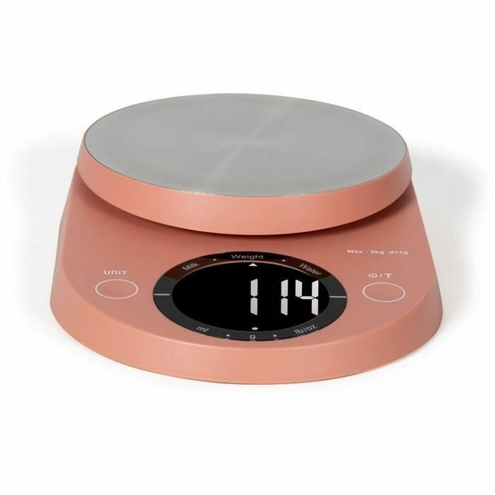 Livoo DOM493T - Balance de cuisine électronique Terracotta - Max. 5 kg Livoo DOM493T - Balance de cuisine électronique Terracotta - Max. 5 kg