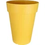 Riviera - Bac à fleurs modèle SOLEILLA HAUT en plastique, couleur jaune, dimensions 65 cm (H) x 49 cm (D)
