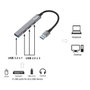 Equip Hub USB 3.0/2.0 4 Ports Aluminium - 1x USB 3.0 3x USB 2.0 Ultramince