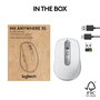 Logitech MX Anywhere 3S for Business - Souris sans fil portable Bluetooth avec défilement MagSpeed, clic silencieux, suivi 8000 PPP, compatible verre, USB Logi Bolt