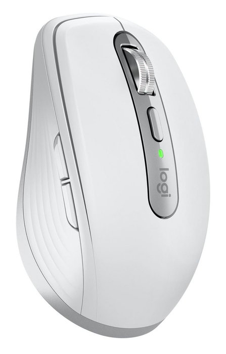 Logitech MX Anywhere 3S for Business - Souris sans fil portable Bluetooth avec défilement MagSpeed, clic silencieux, suivi 8000 PPP, compatible verre, USB Logi Bolt