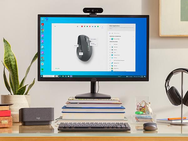 Logitech MX Anywhere 3S for Business - Souris sans fil portable Bluetooth avec défilement MagSpeed, clic silencieux, suivi 8000 PPP, compatible verre, USB Logi Bolt