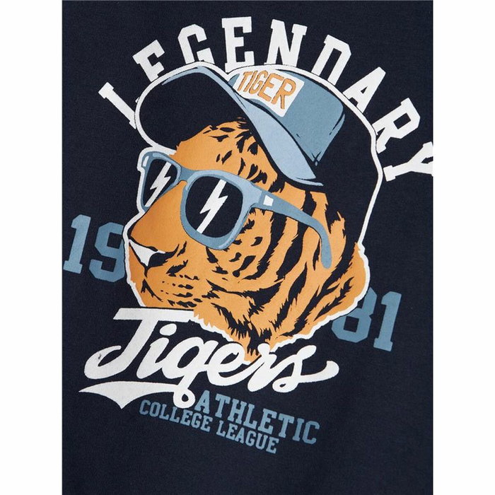 T shirt à manches courtes Enfant Name It Nmmvux Bleu