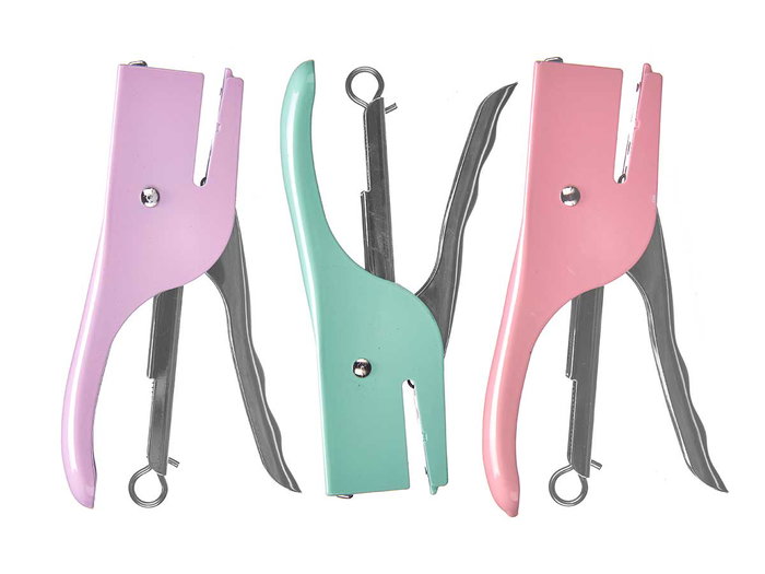 Pincello Agrafeuse Manuelle Couleurs Variées 10,2 x 21 x 2,5 cm (Set de 24)